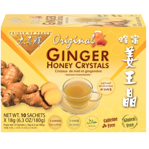 Ginger Honey Crystals 10 Sachets (6.3oz)